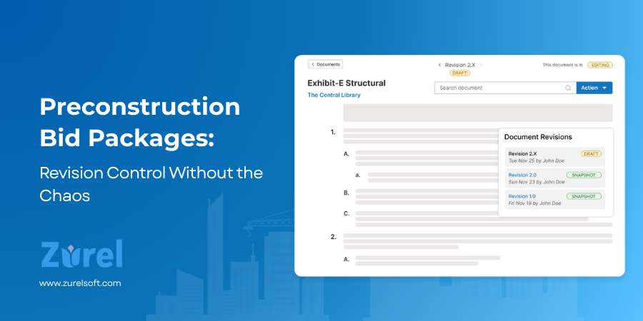 Preconstruction Bid Packages Revision Control Without the Chaos blog by Zurel