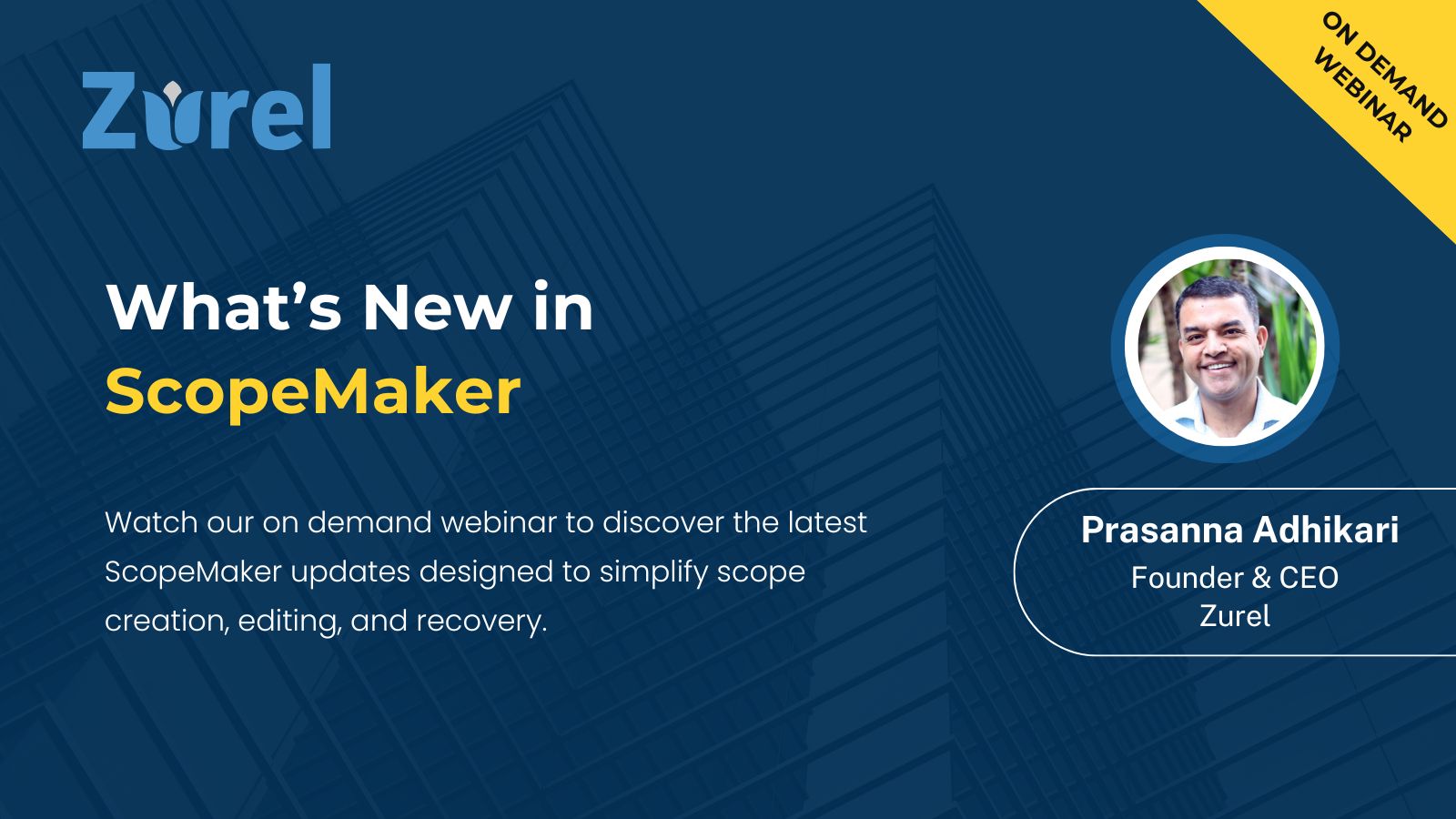 Whats new in ScopeMaker on demand webinar on construction software by Zurel