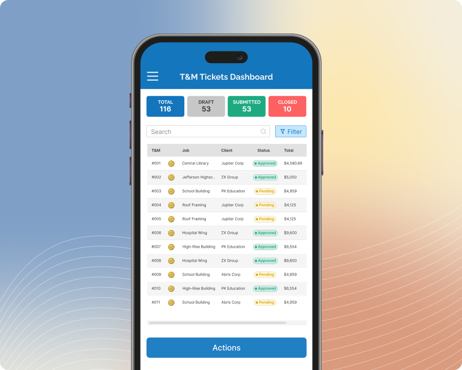 Track T&M Tickets Fast With Mobile Dashboards In The Field