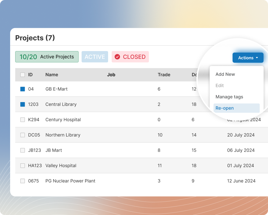 Project Archives never lose your precosntruction files