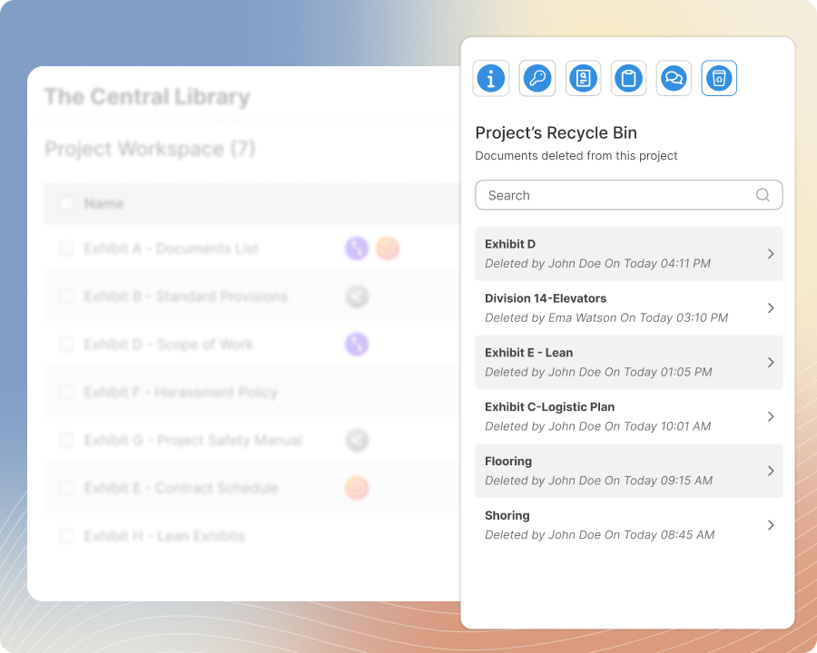  Recycle Bins feature of Zurel ScopeMaker Preconstruction Software