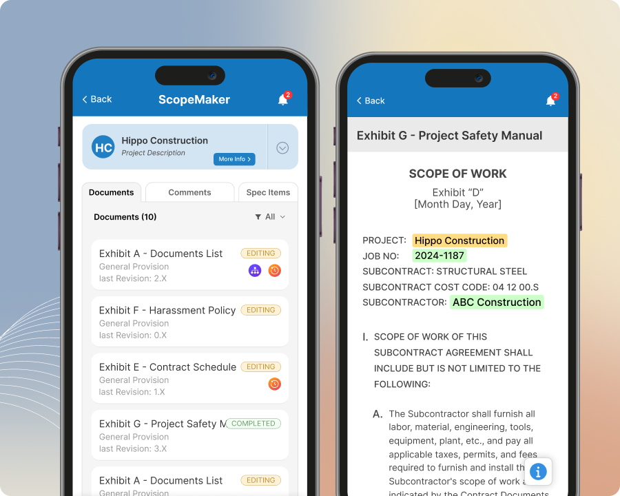 Document Access with Zurel Mobile app for preconstruction and construction