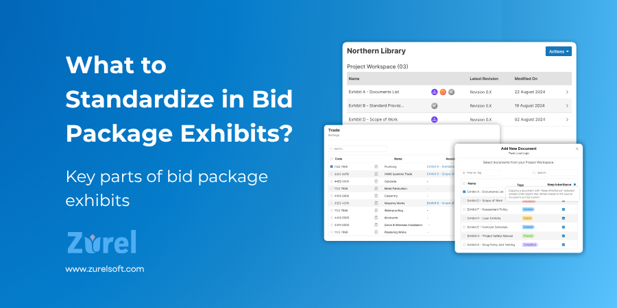 What to Standardize in Bid Package Exhibits by Zurel Preconstruction Software company