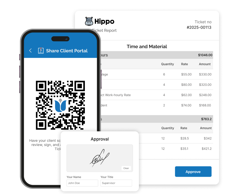 Approve T&M Tickets On Site Using QR Codes | Zurel  
