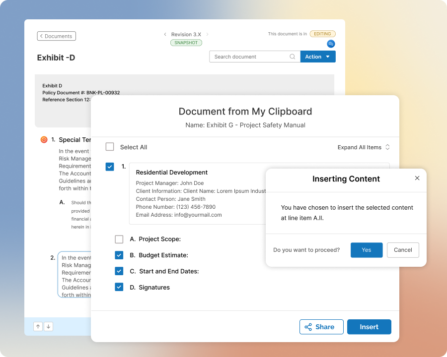 Insert Clipboard Content Anywhere in Your Working Document