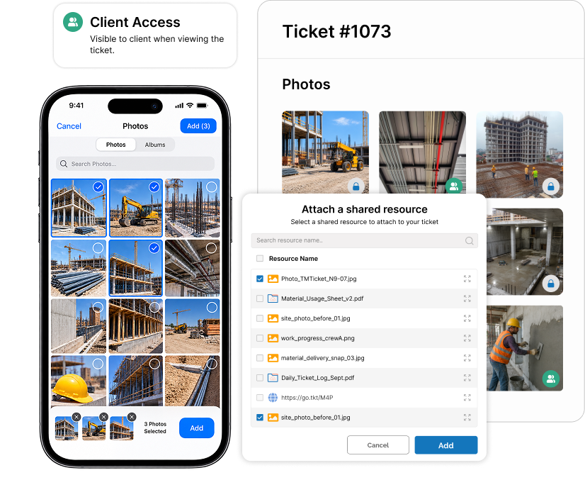 Photo Attachments in T&M Tickets